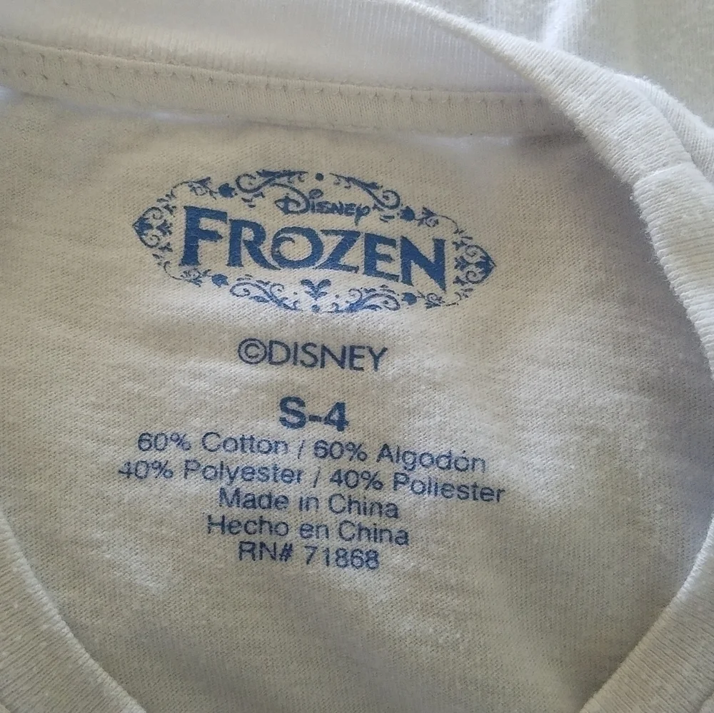 Disney Frozen Anna Elsa Shirt S 4
